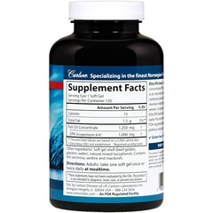 Carlson Labs, Elite EPA Gems, 1000 мг, 120 мягких капсул