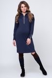 Платье для беременных и кормящих 10159 темно-синий