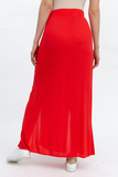 Юбка для беременных 08631 красный