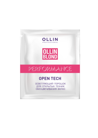 OLLIN BLOND PERFORMANCE Open Tech Осветляющий порошок для открытых техник обесцвечивания волос 30г