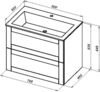 Aquanet 313245 Тумба Терра 80 цв.маренго (313245)
