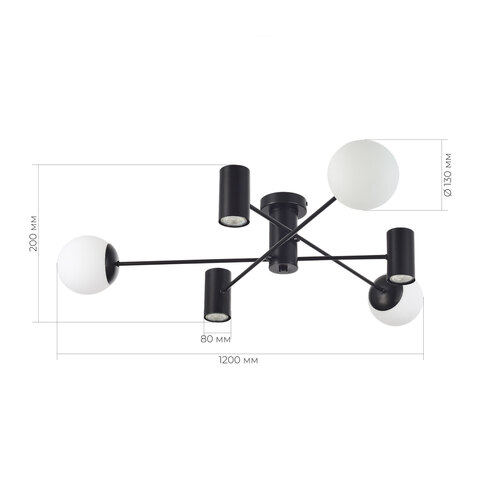 Светильник потолочный Evoluce Raito SLE1105-402-06