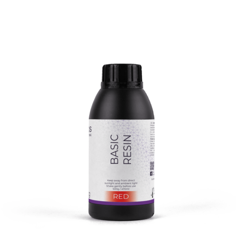 Фотополимер HARZ Labs Basic Resin, красный (0,5 кг)