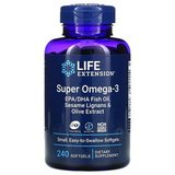 Супер омега-3, Super Omega-3, Life Extension, 240 капсул 1