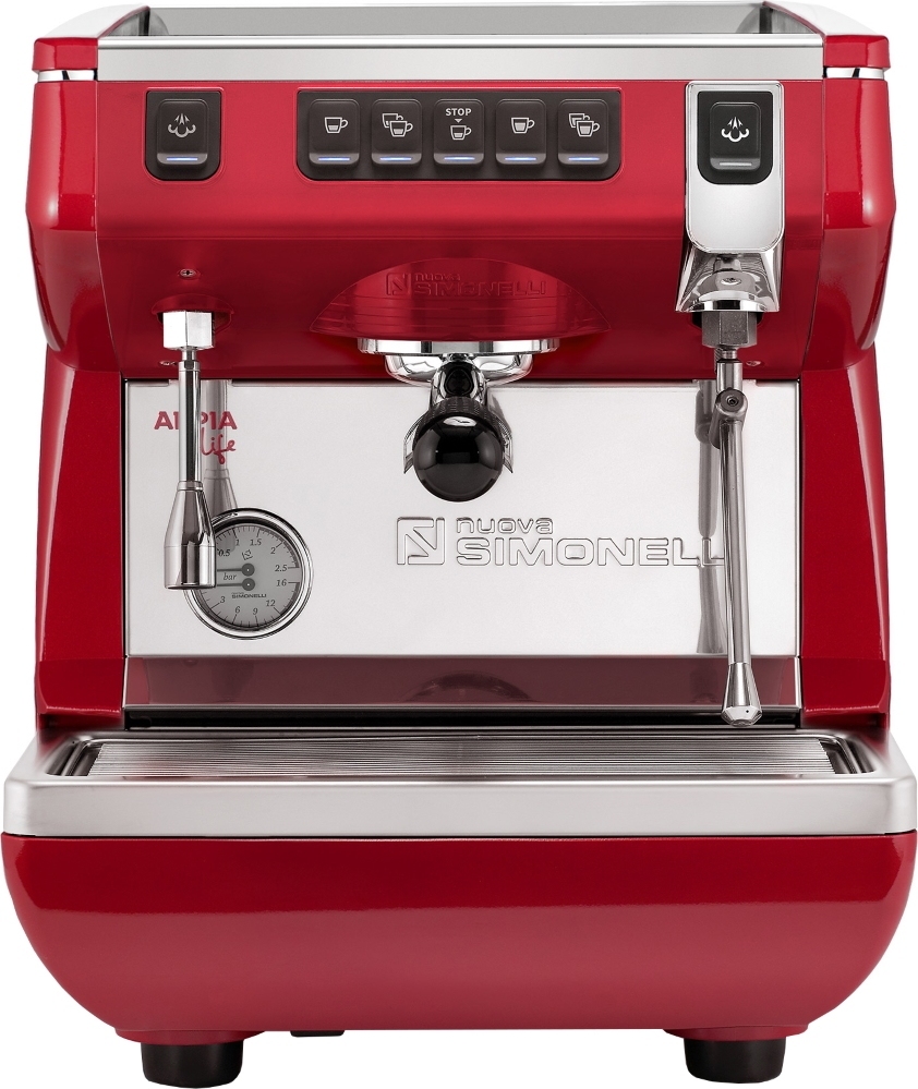 Рожковая кофемашина Nuova Simonelli Appia Life 1Gr V 220V red (167518) –  купить за 272 580 руб | Интернет-магазин оборудования для магазинов и  ресторанов Profcook.ru