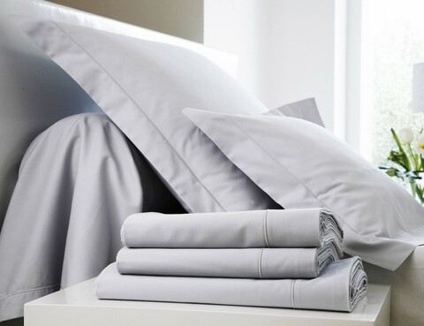 Постельное белье 2 спальное евро Blanc des Vosges Plain Metal