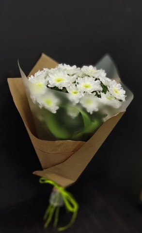 Зефирный букет хризантем