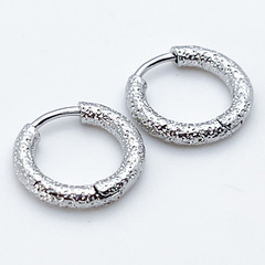 Ювелирные швензы Конго с родиевым покрытием, размер 18 мм, толщина 3 мм, цена за пару