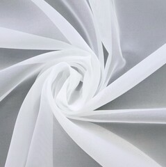Вуаль капрон без утяжелителя, ш. 325 см, пр-во Турция, белый