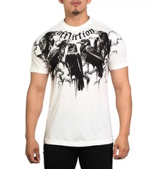 Футболка Affliction CROWS WHITE