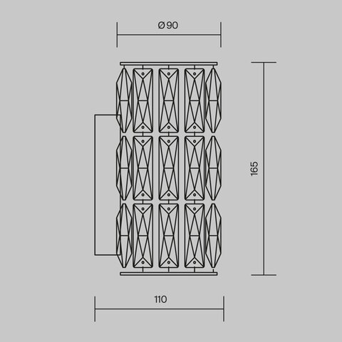 Настенный светильник Maytoni Talento DIA008WL-1CH