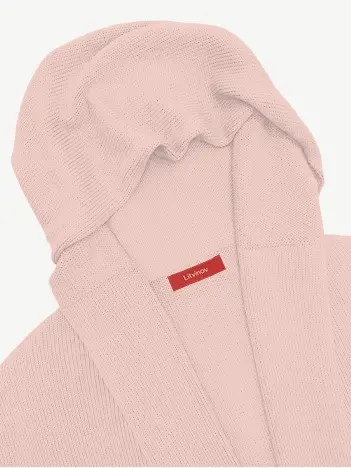 Кардиган с капюшоном из мягкой шерсти