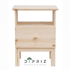 Тумба прикроватная с ящиком Тарва из массива сосны, 48х62х39 см