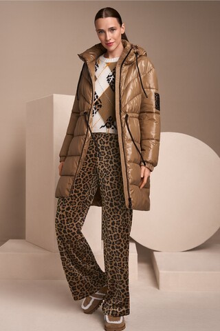 Marc Cain Sports Брюки велюровые в леопардовый узор расслабленного кроя