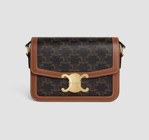 Сумки CELINE CLASSIQUE TRIOMPHE из блестящей кожи