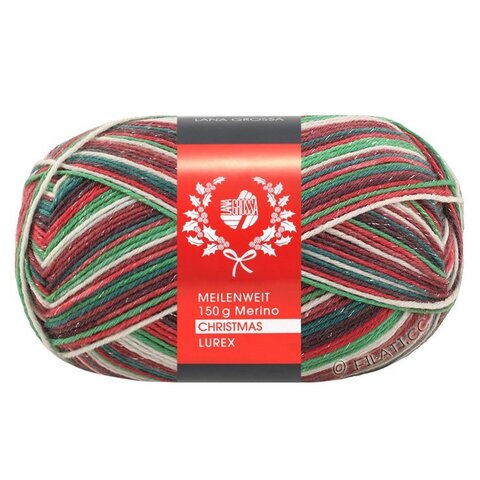 Lana Grossa Meilenweit Merino Christmas 6-ply Lurex 634