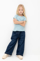 фуфайка  для девочки  КР 301989/голубой