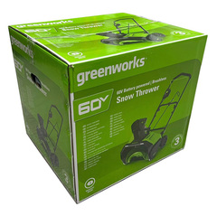 Снегоуборщик Greenworks GD60PST 60V (51 см) аккумуляторный, без АКБ и ЗУ