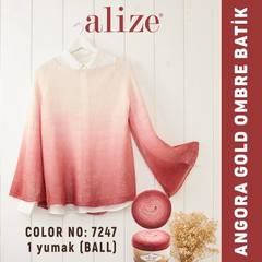 Пряжа Alize Angora Gold Ombre Batik цвет 7247