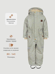 ПРЕДЗАКАЗ Комбинезон демисезонный Mjölk Graphic Check, утеплитель 150гр/м2