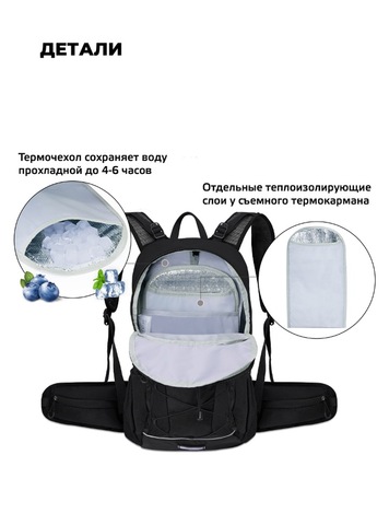 Картинка рюкзак туристический Nevo Rhino 9119-NW pure lake green - 4