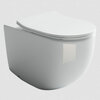 Ceramica Nova Metropol CN4004 Напольный пристенный унитаз-соло с ультра тонким сидением с функцией плавного закрытия, цвет: белый