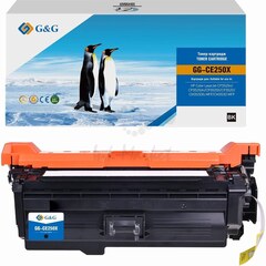 Картридж G&G, аналог HP CE250X черный 10.5k с чипом