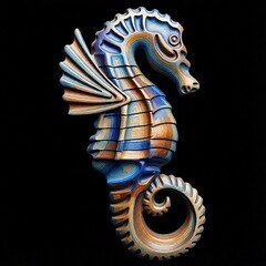 Силиконовый молд № 340 Морской конек правый