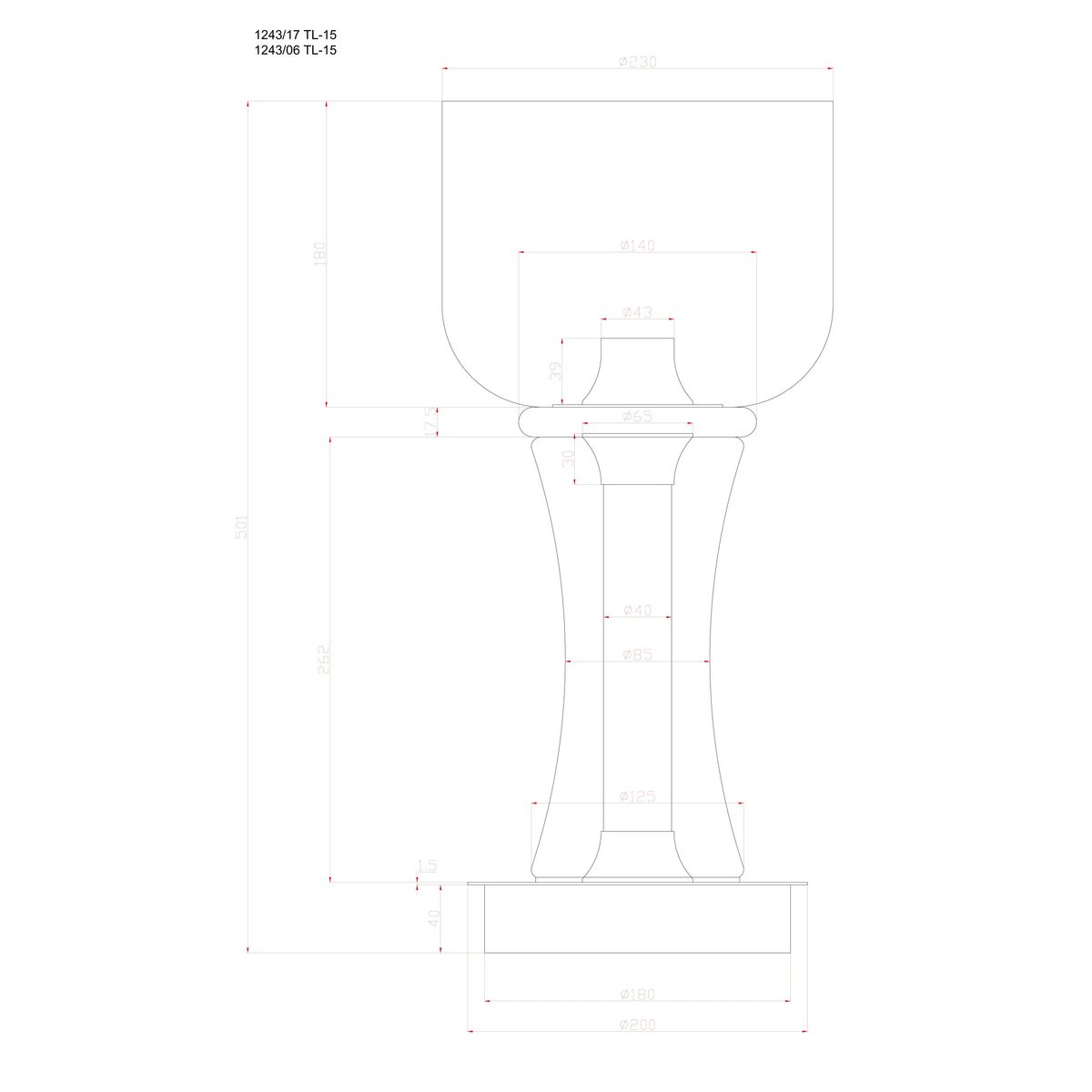 Настольная лампа Divinare Volturn 1243/06 TL-15