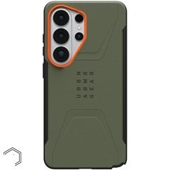 Чехол Uag Civilian Case для Galaxy S26 Ultra, Оливковый/Оранжевый | Olive Drab/Orange
