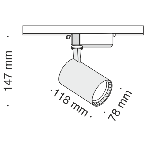 Трековый светильник Technical Vuoro TR003-1-12W3K-W