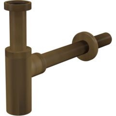 A400ANTIC Сифон для умывальника DN32 DESIGN круглый, бронза-антик