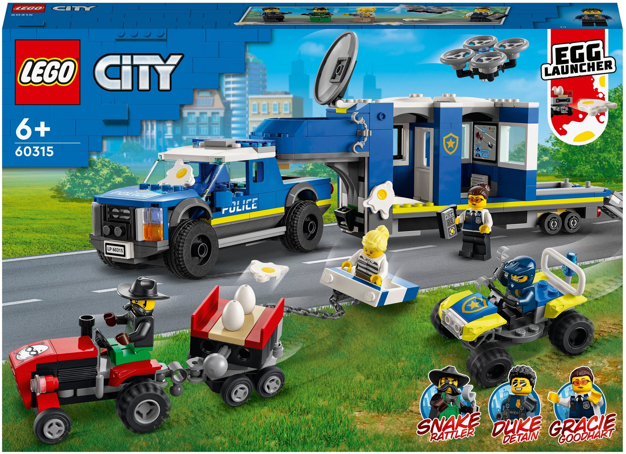 Конструктор LEGO City Police 60315 Полицейский мобильный командный трейлер  60315 купить в интернет-магазине Layon.ru