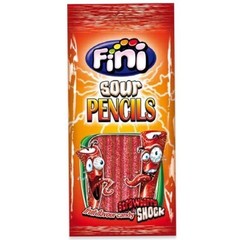 Жевательный мармелад Fini Sour Strawberry pencils кислые клубничные 100 гр