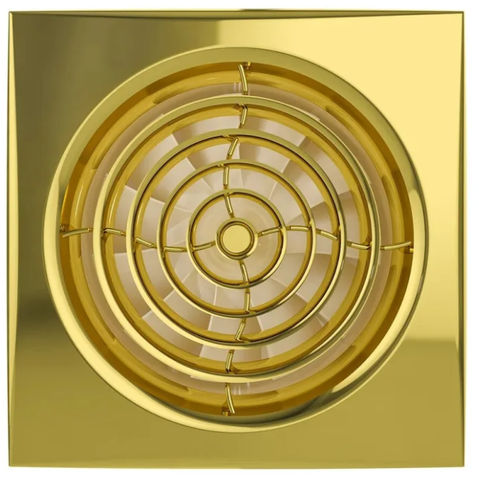 AURA 5C Gold, Вентилятор осевой вытяжной с обратным клапаном D 125, декоративный