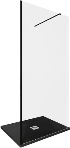 Allen Brau Infinity 3.21015.BBA Душевая перегородка, цвет: чёрный