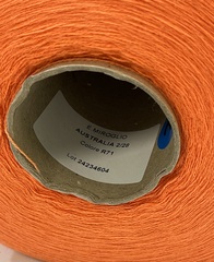 Меринос 50% c низкопилингуемым акрилом 50% E. MIROGLIO Australia 1400 неоновый оранжевый. Колор R71