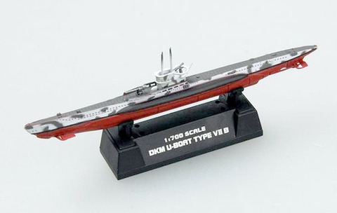 Модель Подводная лодка U7B масштаб 1:700 ВМФ Германии