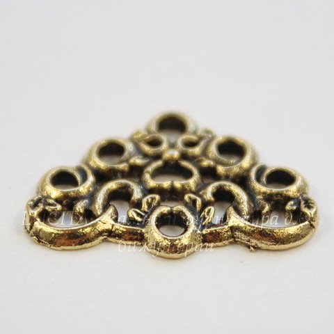 Коннектор Quest Beads "Арабский" 19х14 мм (цвет-античное золото)