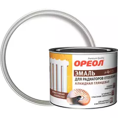 Эмаль для радиаторов алкидная для наружных и внутренних работ Ореол глянцевая
