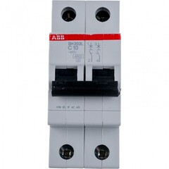 Выключатель автоматический модульный ABB SH202L 2п C 10А 4.5кА C10 2CDS242001R0104