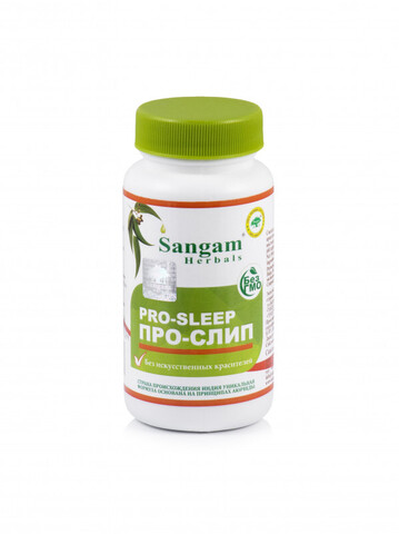 Про-Слип Pro-Sleep, 750 мг, 60 табл Sangam Herbals