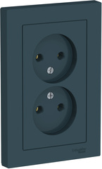 РОЗЕТКА дв.без з/к,16А, в сб, ИЗУМРУД ATN000820