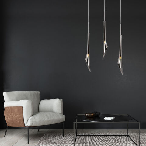 Подвесной светильник 50224/1 хром/дымчатый