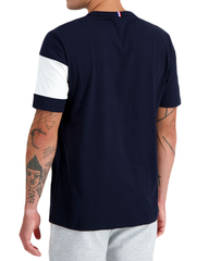 Теннисная футболка Le Coq Sportif BAT Tee Short Sleeve N°2 SS23 - sky captain/new optical white