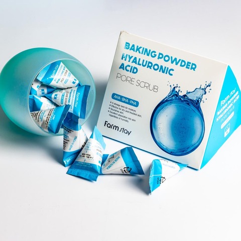 Farmstay Baking powder hyaluronic Скраб в пирамидках с содой и гиалуроновой кислотой