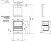Aquanet 306379 Тумба Милан 65 Черный глянец (306379)