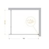 BelBagno KRAFT-L-1-120-C-NERO KRAFT-L-1-120-C-NERO Душевая перегородка с односторонним входом, стекло прозрачное, профиль чёрный, 1200x1950 мм