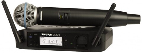 SHURE GLXD24E/B58 Z2 2.4 GHz цифровая вокальная радиосистема с капсюлем динамического микрофона BETA 58