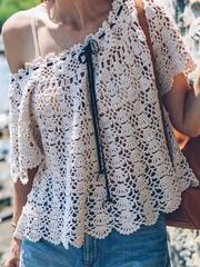 Видео мастер-класс по вязанию топа крючком "Marseille"